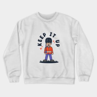 cute british soldier cartoon Crewneck Sweatshirt